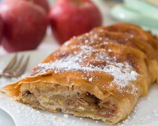 Яблочно-пивной штрудель