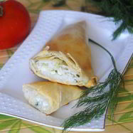 Рецепт Слоек из теста фило с начинкой из риса