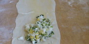 слойки из теста фило с начинкой из риса