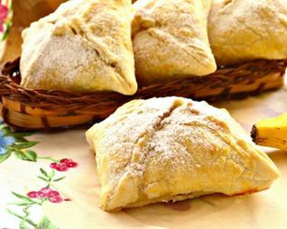 Слойки с бананами