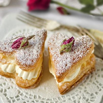 Слойки с кремом