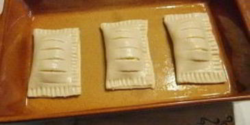 слойки с творогом из готового слоеного теста