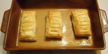 слойки с творогом из готового слоеного теста