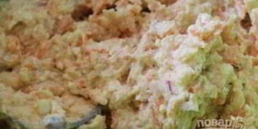 морковно-яблочные сырники в ванильном соусе