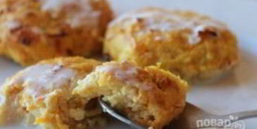 морковно-яблочные сырники в ванильном соусе