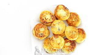 сырники из творога с изюмом