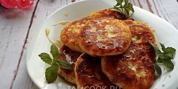 сырники с бананом и медом