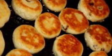 сырники с изюмом без яиц