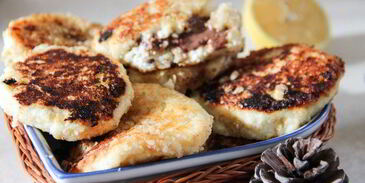 сырники с шоколадом и мандаринами