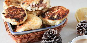 сырники с шоколадом и мандаринами