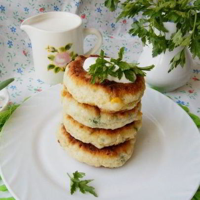 Сырники закусочные с кукурузой