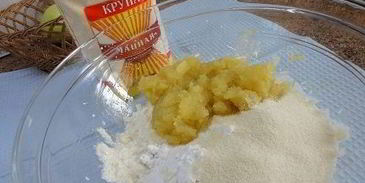 яблочные сырники