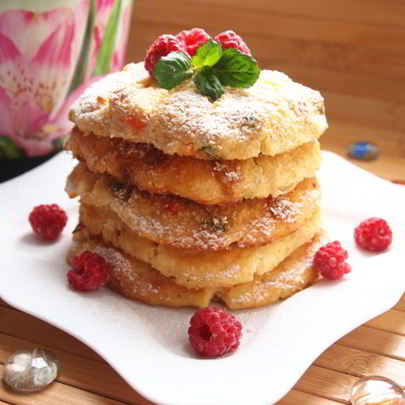 Запеченные сырники с цукатами