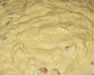 Бисквитное тесто с творогом