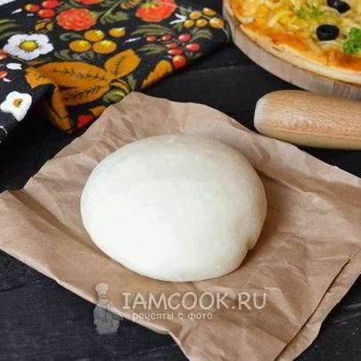 Быстрое тесто для пиццы с сухими дрожжами