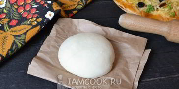 быстрое тесто для пиццы с сухими дрожжами