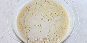 дрожжевое тесто на воде