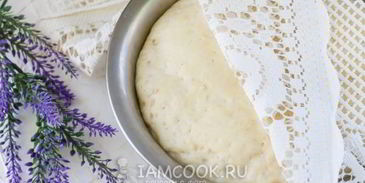 дрожжевое тесто на воде