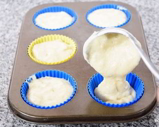 Тесто для кексов в формочках