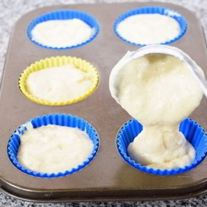 Тесто для кексов в формочках