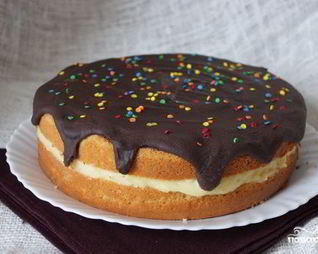 Заварное бисквитное тесто