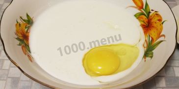 жидкое тесто на кефире и сметане