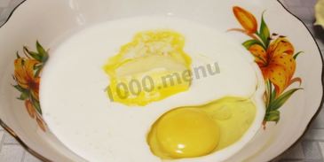 жидкое тесто на кефире и сметане