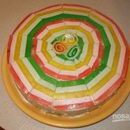 Рецепт Бисквитного торта с мармеладом