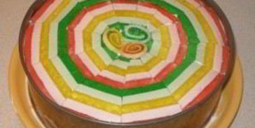 бисквитный торт с мармеладом