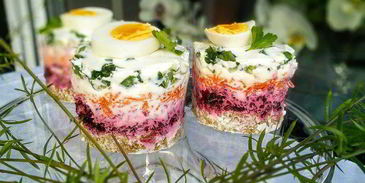 легкие овощные закусочные тортики