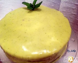 Маковый торт с шоколадом и мятой