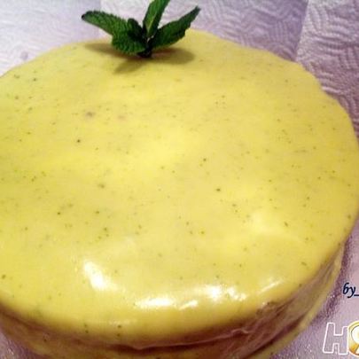 Маковый торт с шоколадом и мятой