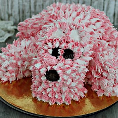 Новогодний торт Собачка