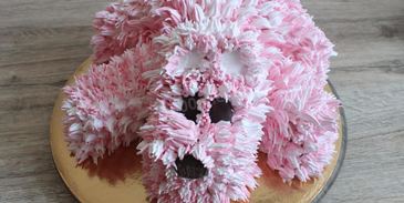 новогодний торт собачка