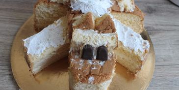 новогодний торт собачка