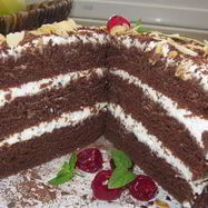 Рецепт Простого торта Ноченька на кефире