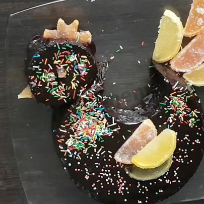 Простой торт Шоколадный петух