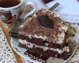 Шоколадный ангельский бисквит