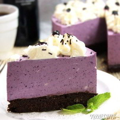 Торт Черничный мусс на брауни