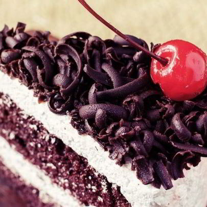 Торт черный лес с вишней