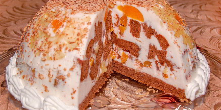 Рецепт торта фруктовая горка