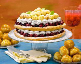 Торт из заварного теста с медом