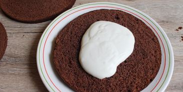 торт на сметане и сгущенном молоке