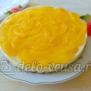 Рецепт Торта с консервированными персиками