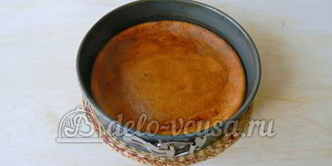 торт с консервированными персиками