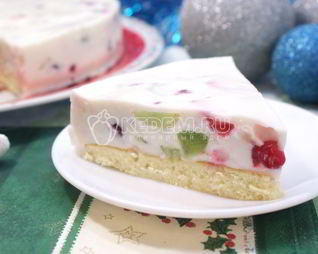 Торт Самоцветы в снегу