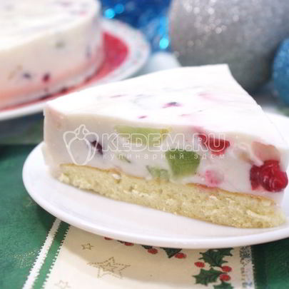 Торт Самоцветы в снегу
