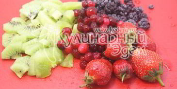 торт самоцветы в снегу