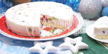 торт самоцветы в снегу