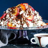 Рецепт Торта Санчо-панчо с персиками